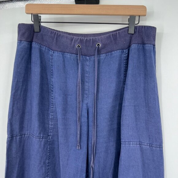 Eileen Fisher Organic cotton drawstring waist Denim Slouchy Ankle Pant Womens Si - Picture 2 of 10